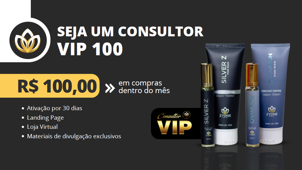 Ativação Vip 100 Zyone